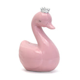 Pink Swan With Silver Crown Bank
